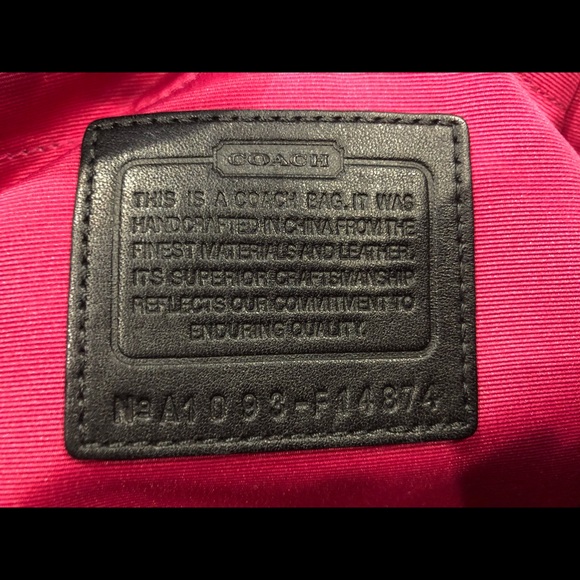 Coach signature baby tote